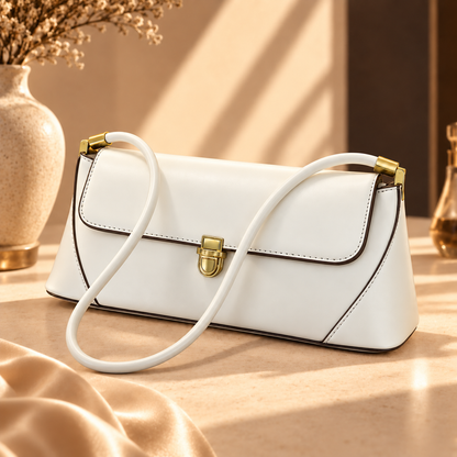 Cartera Élise Ivory blanca de THE SAHARA