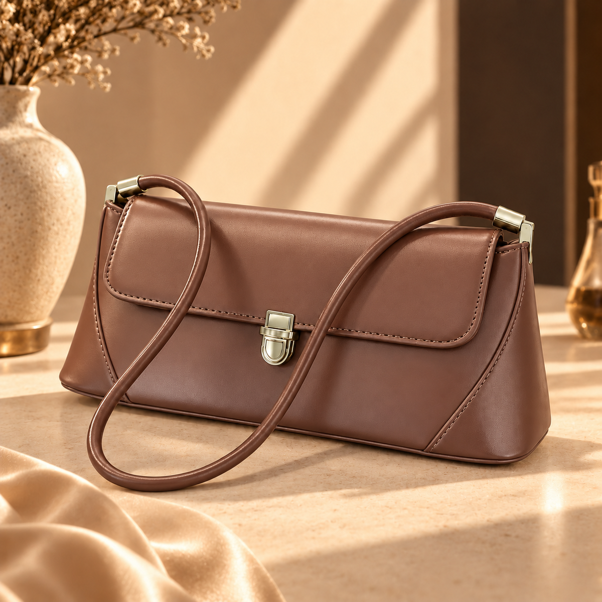 Cartera Élise Mocha marrón de THE SAHARA